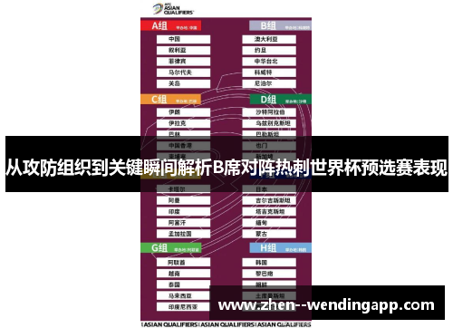 从攻防组织到关键瞬间解析B席对阵热刺世界杯预选赛表现